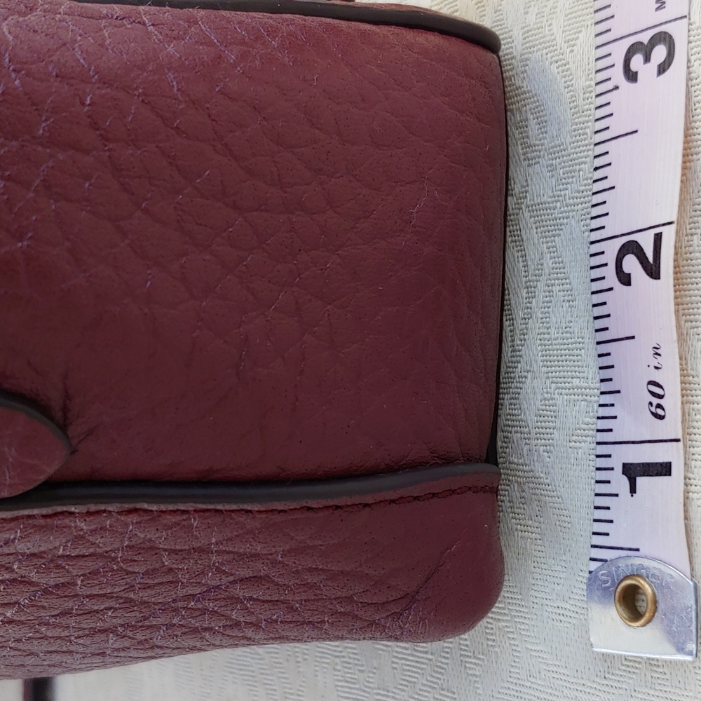 Kate Spade New York Mini Caden Carter Leather Women's Backpack Bag in Burgundy - Picture 8 of 16